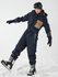 Men's Vector Nebula Spliced Denim Snowsuit One Piece