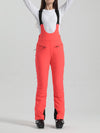 Women's Gsou Snow Elegant Stretch Flare Ski Bibs Pants