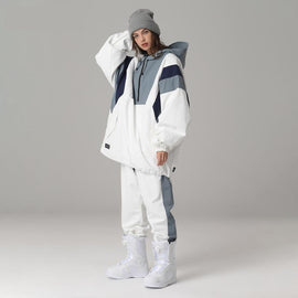 Women's Searipe Unisex Snow Addict Street Fashion Two Pieces Winter Snowsuit