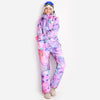 Women's Blue Magic Winter Colorful All In One Piece Ski Jumpsuit Winter Snowsuits