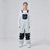 Men's RAWRWAR Mountain Discover Colorblock Snow Bibs Ski Pants