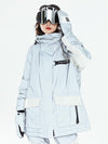 Men's Vector Winter Invitation Reflective Colorblock Snow Jacket