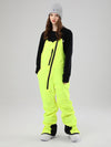 Women's Searipe Oblique Zipper Winter Crew Snow Pants Ski Bibs