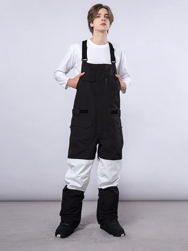 Men's Mutu Snow Winter Moment Block Snow Bibs Pants