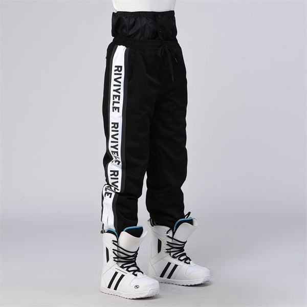 Men's RIIVIYELE Winter Powder Reflective Stripe Snow Pants