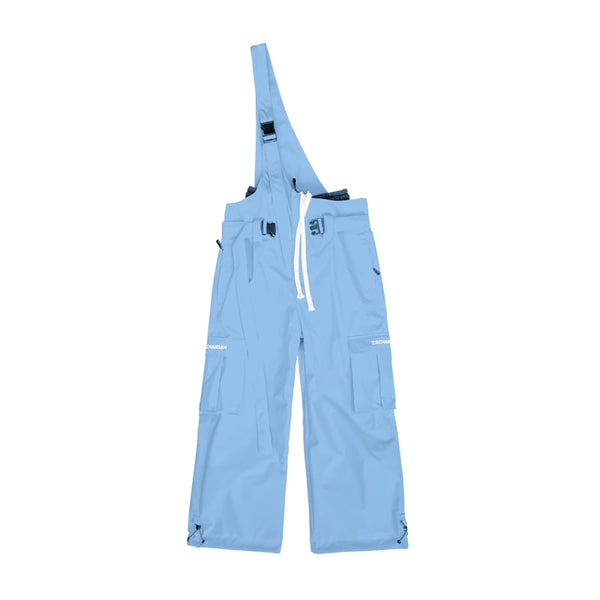 Women's North White Snowrush 3L Bibs Overall with One-shoulder Strap