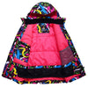 Women's Waterproof Colorful Print Warm Insulated Ski Jackets Winter Coat